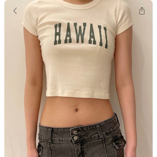 พรีออเดอร์ PREORDER Brandy Melville Ashlyn Hawaii Top