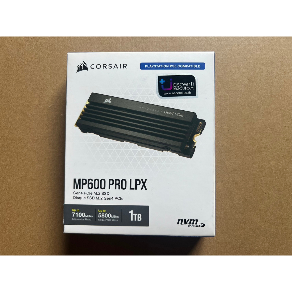 CORSAIR MP600 PRO LPX 1TB PCIe Gen4 x4 Heatsink