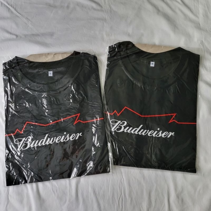 Budweiser beer T shirt เสื้อยืด คอกลม สีดำ เสื้อสีดำ บัดไวเซอร์ เบียร์ beer สาวเชียร์ เด็กดริ้ง