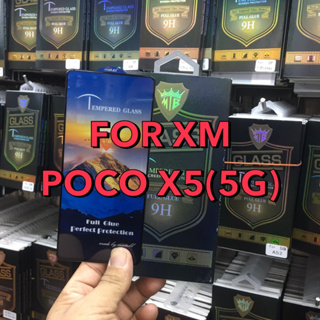 XIAOMI POCO X5(5G)/X5PRO(5G)/F5(5G)/F5PRO(5G) ฟิล์มกระจก ฟิล์มกันรอยหน้าจอ ฟิล์มกระจกนิรภัยกันรอย แบบเต็มจอ ขอบดำ(BLACK)