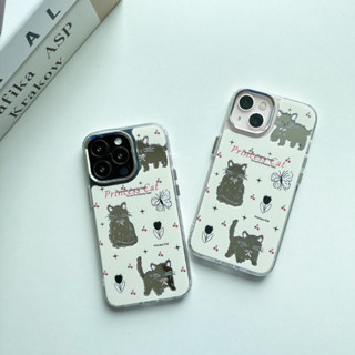 พร้อมส่งในไทย💘 เคสโทรศัพท์ เคส เคสมือถือ เคส กระจกแมว3ตัว TPU-S1295