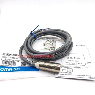 Proximity Switch E2E-X7D1-N พร็อกซิมิตี้เซ็นเซอร์จับโลหะ 2สาย DC M18 ชนิด NO ระยะจับ 7มิล