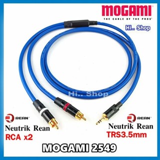 MOGAMI 2549 สาย Y TRS3.5 to RCAx2 [Neutrik Rean TRS/RCA]