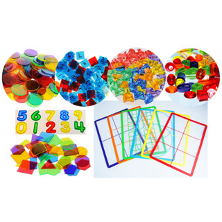 Translucent Manipulative Set of 310pcs for Light Table