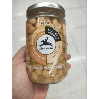 Alce Nero Organic Boiled Chickpeas 300g.ถั่วลูกไก่ออร์แกนิค ในน้ำเกลือ 300กรัม