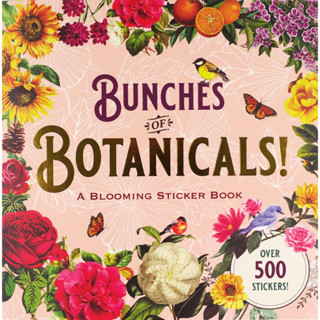 Bunches of Botanicals Sticker Book Paperback Beautiful botanicals calm and refresh