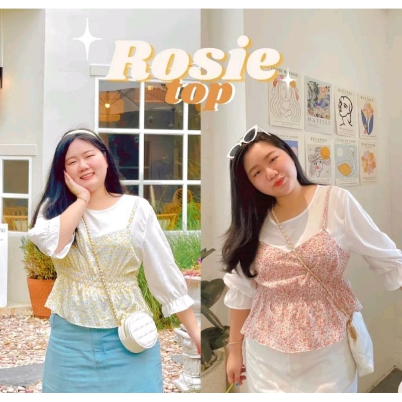 (ส่งต่อ) omelet.style | Rosie Top' เสื้อทรงเอี้ยมสายเดี่ยว #เสื้อผ้าสาวอวบ Plussize