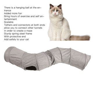 Pets Shop Cat Tunnel พับได้ Interactive Crinkle Large Space Kitten ของเล่นสำหรับแมว ลูกแมว สัตว์เลี้ยงตัวน้อย