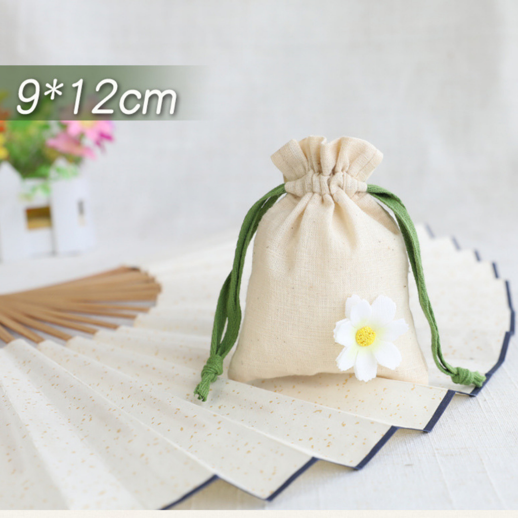 ซองใส่สมุนไพร ถุงบรรจุเครื่องหอม สีพาสเทล มินิมอล สีขาว ลายดอกไม้ สวยงาม ดับกลิ่น - รูปที่ 4