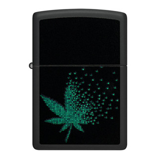 Zippo ไฟแช็กรุ่น 48677 Pixel Cannabis Design ของแท้ รับประกันตลอดชีวิต นำเข้าและจำหน่ายโดยตัวแทนจำหน่าย