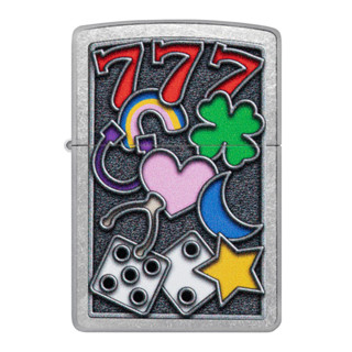 Zippo ไฟแช็กรุ่น 48682  All Luck Design ของแท้ รับประกันตลอดชีวิต นำเข้าและจำหน่ายโดยตัวแทนจำหน่าย