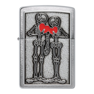 Zippo ไฟแช็กรุ่น 48688 Couple Love Emblem Design ของแท้ รับประกันตลอดชีวิต นำเข้าและจำหน่ายโดยตัวแทนจำหน่าย