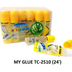 (USP)📍กาวฝาเหลืองในตำนาน📍(แพ็ค24ขวด) กาวน้ำหัวฟองน้ำ กาวน้ำ ฝาเหลือง เล็ก NO.2510 25ml. Water glue กาว กาวแท่ง (24ขวด)