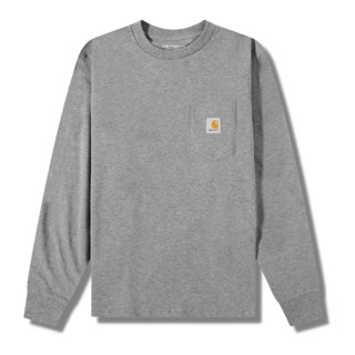 เสื้อแขนยาว Carhartt  (CAH-090) สีพื้น ผ้า cotton 100% ผ้านิ่มใส่สบาย ใส่ได้ทั้งชายและหญิง