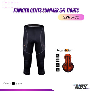 กางเกงปั่นจักรยาน Funkier Gents Summer 3/4 Tights S265-C1