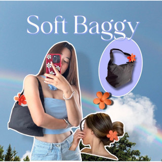 Soft Baggy Black (Free! Orange Daisy)