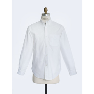 [JBB*] WHITE OXFORD OVERSIZED SHIRT เจบีบี เชิ้ตผู้ชาย เชิ้ตแขนยาว เสื้อเชิ้ตโอเวอร์ไซส์ เสื้อลำลองผู้ชาย สีขาว