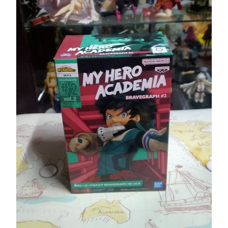 My hero academia bravegraph Izuku Midoriya figure.