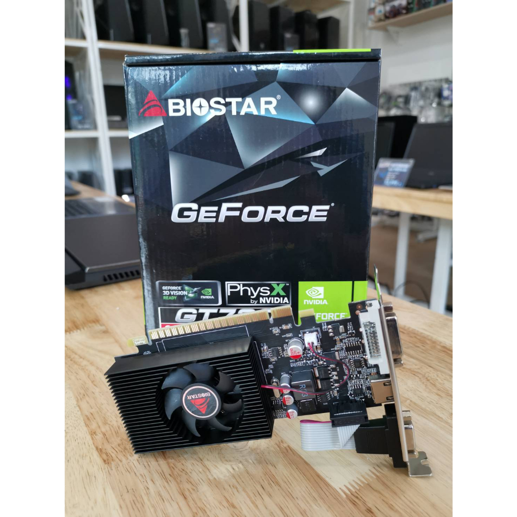 ของใหม่ การ์ดจอมือสอง การ์ดแสดงผล Biostar GT730 2GB GDDR3 สินค้ามีประกัน