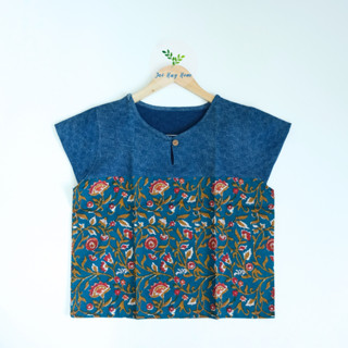 เสื้อผ้าฝ้ายอินเดีย x เกล็ดเต่าสโตน แขนปีก