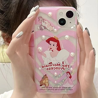 🎁ส่งของขวัญ🎁เคสไอโฟน สำหรับ 11 14 for iPhone Case 13 12 Pro Max น่ารัก การ์ตูน เจ้าหญิง กันกระแทก เคสนิ่ม เคสโทรศัพท์