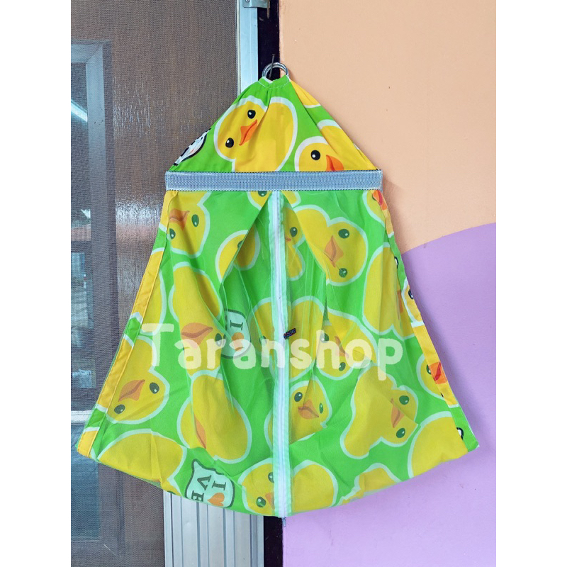 เปลเด็กลายเป็ด กระต่าย [ มีมุ้ง ] เปลนอนเด็ก เปล เปลไกว ที่นอน - รูปที่ 2