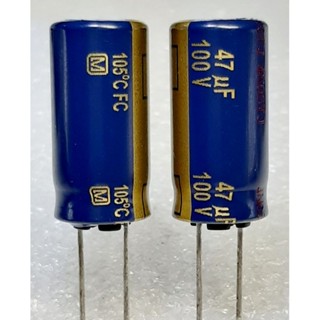 Panasonic FC 47uf 100v capacitor ตัวเก็บประจุ คาปาซิเตอร์