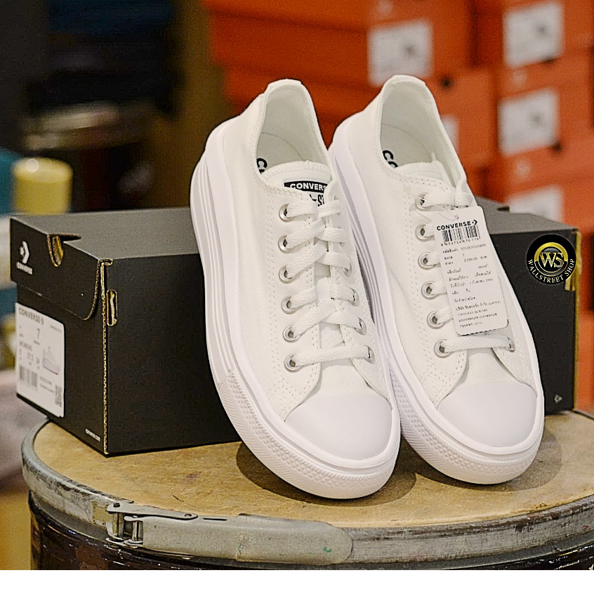 ลิขสิทธิ์แท้ รองเท้าผู้หญิง Converse Chuck Taylor All Star Move Platform - White - 570257CU1WW สินค้ามีพร้อมส่ง