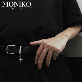 MONIKO เข็มขัด จี้ไม้กางเขน สไตล์เกาหลี สําหรับผู้หญิง และผู้ชาย