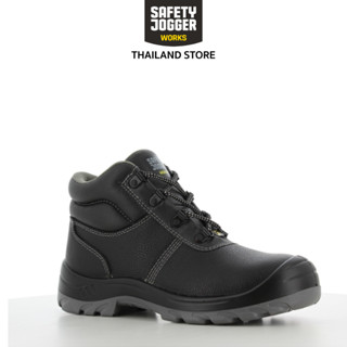 [ ลิขสิทธิ์แท้พร้อมส่ง ] Safety Jogger รองเท้าเซฟตี้ หุ้มข้อ หัวเหล็ก รุ่น BESTBOY  สีดำ