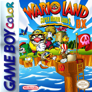 ตลับ GBC ( Game boy Colour ) Wario Land: Super Mario Land 3 DX ตลับผลิตใหม่ ตอนนี้สามารถเล่นแบบสีได้แล้ว