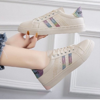 SY-shop รองเท้าผ้าใบแฟชั่นผู้หญิง รองเท้าผ้าใบ สไตล์เกาหลี ท…