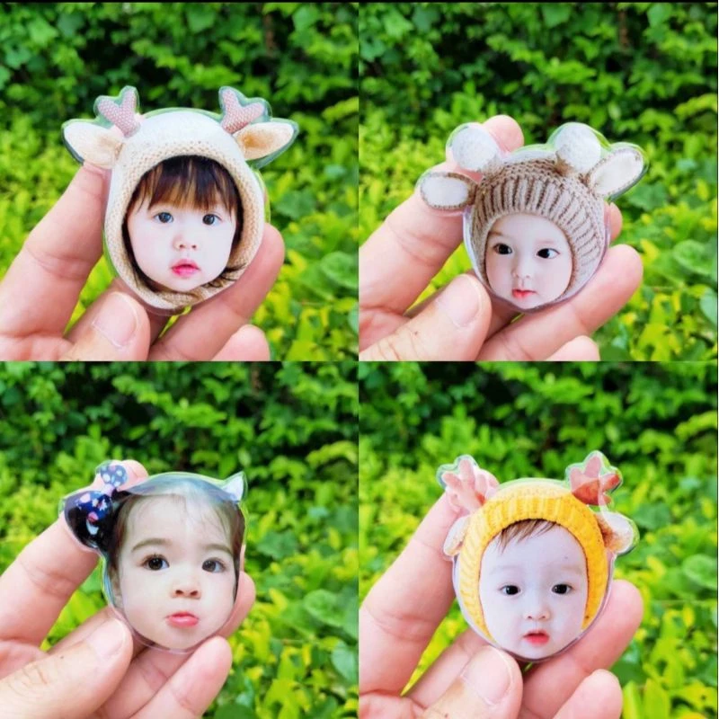 Griptok หน้าคน น่ารักๆ ตัวติดมือถือ อะคริลิค สามารถเปลี่ยนรูปได้ ที่ติดมือถือน่ารักๆ ออกแบบได้ตามใจชอบ