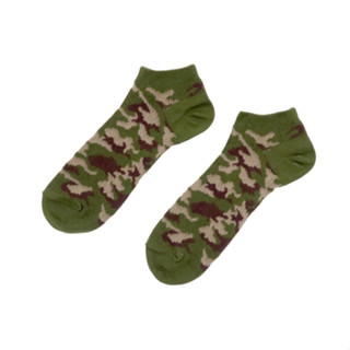 ถุงเท้า COMFY SOCKS Camo low socks ลวดลายถุงเท้าสวยงาม เหมาะสำหรับใส่กับรองเท้าบูต และรองเท้าผ้าใบ