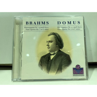 1   CD  MUSIC  ซีดีเพลง   BRAHMS: PIANO QUARTETS 1&amp;3-DOMUS     (K7D47)