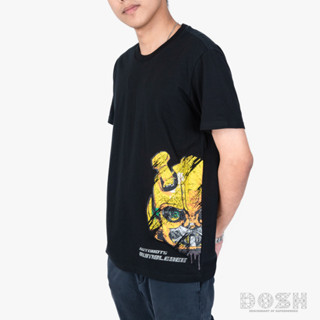 DOSH MENS T-SHIRTS TRANSFORMERS 2023 เสื้อยืดคอกลม แขนสั้น ผู้ชาย DTMT5062-BL