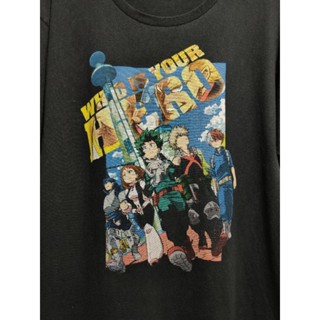 เสื้อยืด มือสอง ลายการ์ตูน อนิเมะ อก 42 ยาว 28