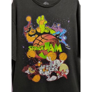 เสื้อยืด มือสอง ลายการ์ตูน Space Jam อก 44 ยาว 28