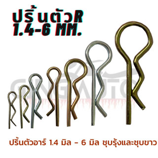 ปริ้นล็อคตัว r ปริ้นสลักตัวอาร์ R ขนาด 1.6 - 6 มิล. ปริ้นล๊อ…