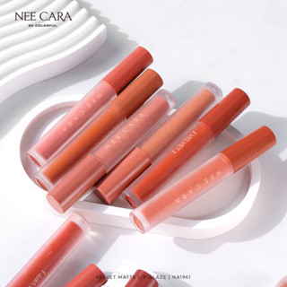 💋ว้าวคอสเมติกส์💋🧸NeeCara Velvet Matte Lip Glaze นีคาร่า เวลเวท แมท ลิป เกรซ 4g.🧸