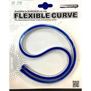 (KTS)ชุดไม้บรรทัดกระดูกงูเขียนแบบ Morn Sun FLEXIBLE CURVE No.03146 50 ซ.ม. ( 20 นิ้ว )