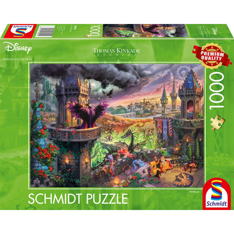 ลายใหม่ 2023✨พร้อมส่ง-จิ๊กซอว์ Disney Maleficent แม่มด🧙🏼‍♀️แบรนด์ Schmidt jigsaw puzzle 1000 ชิ้น