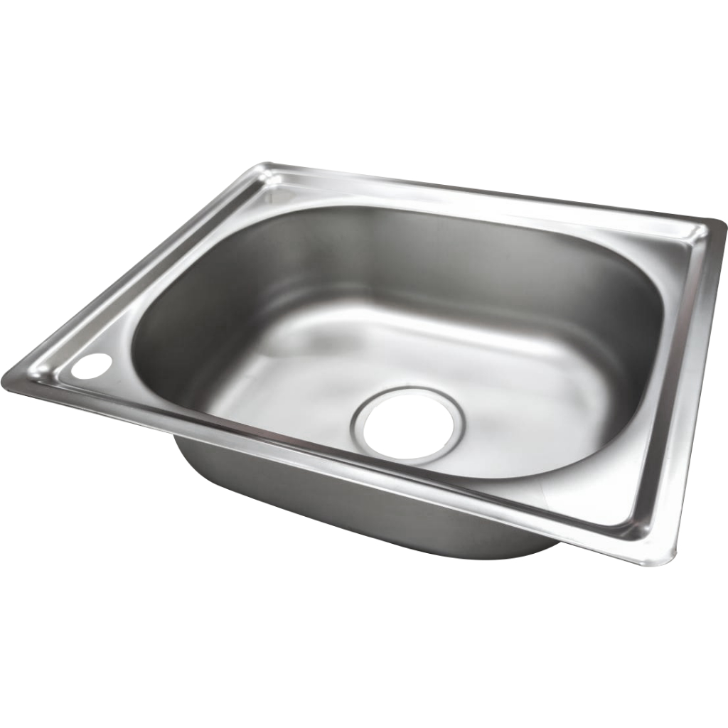 [C_HOME]อ่างซิงค์สแตนเลสชุบขาวตัวอ่างหนา0.4 ซิงค์ล้างจาน1หลุมไม่มีพักและมีที่พักมี3ขนาดให้เลือกแบบฝังเคาน์เตอร์เท่านั้น - รูปที่ 5