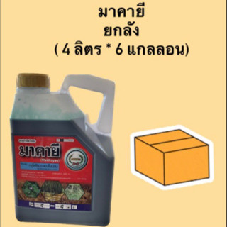 มาคายี ยกลัง (4 ลิตร * 6 แกลลอน) กลูโฟซิเนต-แอมโมเนียม 15% ตราหวีทอง