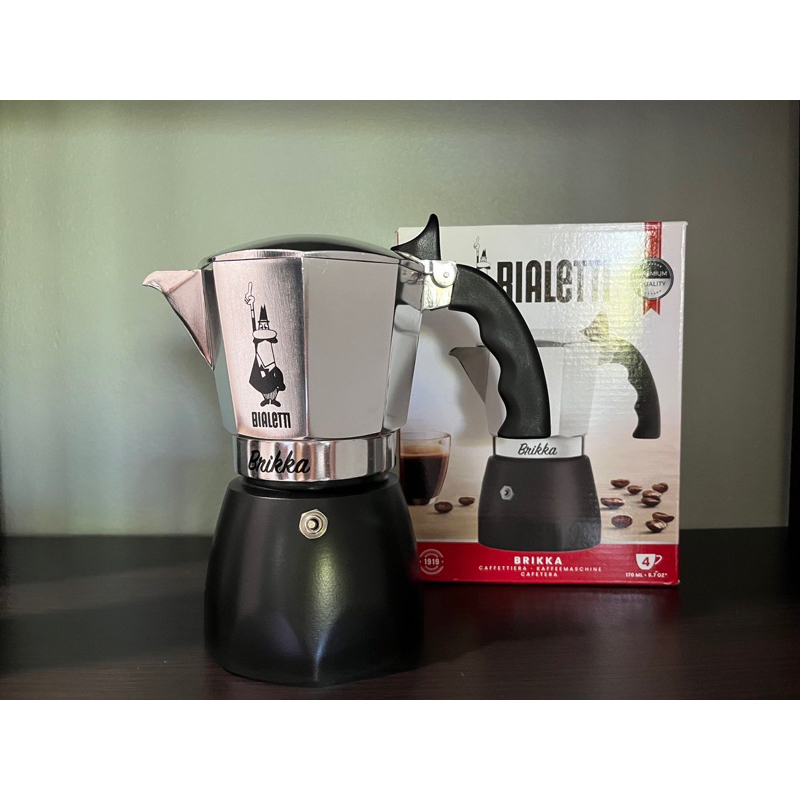 Brikka 4 Cup หม้อต้มกาแฟ Bialetti รุ่น Brikka 4Cup รุ่นปี 2020 มือสอง