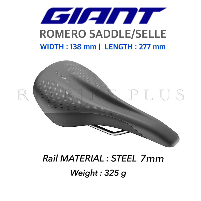 เบาะจักรยานเสือภูเขา Giant รุ่น Romero Saddle 2022 ขนาด 138mm.ด้วยเทคโนโลยี Side-Flex เพื่อความสบาย