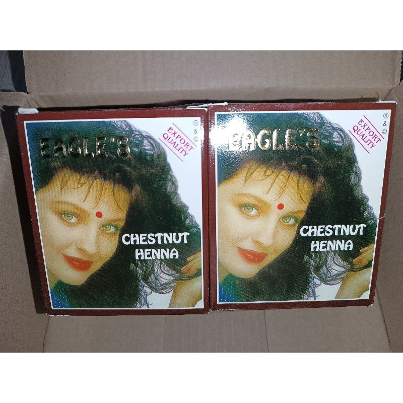 ยาย้อมผมHenna  Chestnut 1กล่อง 6ซอง