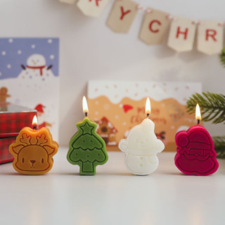 O•urHome [พร้อมส่ง] ชุดของขวัญเทียนคริสต์มาส Christmas Candle Gift Set เทียนหอม มนุษย์หิมะ ของตกแต่งบ้านอุปกรณ์ประกอบฉาก