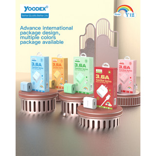 Yoodex Y12【รับประกัน 1 ปี】ส่งจากไทย Fast Charge สายชาร์จ คุณภาพสูง USB สายชาร์จ Yoodex สายชาร์จ ชุดชาร์จ