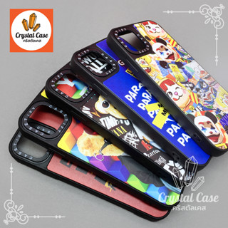 7+ 11 12promax 13 13promax 14promax เคสขอบดำกันเลนส์กล้อง casetify พิมพ์ลายการ์ตูนลายเท่